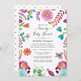 Invitación Fiesta floral manejada por novia o Baby Shower