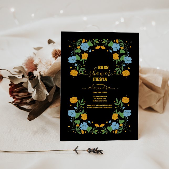 Invitación Fiesta floral mexicana Baby Shower (Subido por el creador)