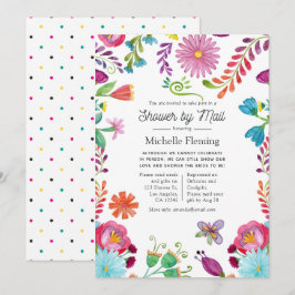 Invitación Fiesta floral mexicana para despedida de soltera p