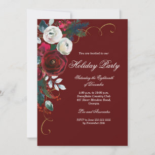 Invitación Fiesta Floral Navideña Giratoria