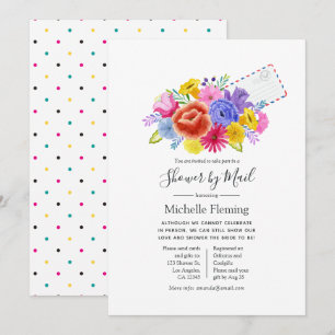 Invitación Fiesta Floral para Boda o Baby Shower por Correo