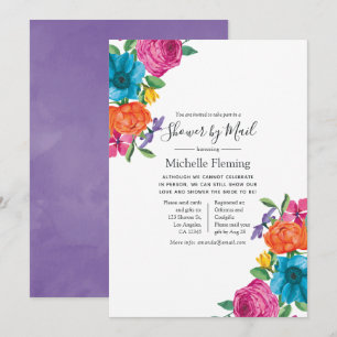 Invitación Fiesta Floral para Boda o Baby Shower por Correo