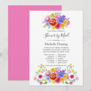 Invitación Fiesta Floral para Boda o Baby Shower por Correo