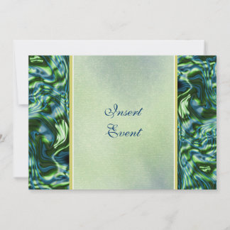 Invitación Fiesta formal elegante verde azulado