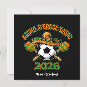 Invitación Fiesta Futbolera Sombrero de la Banda Nacho Promed