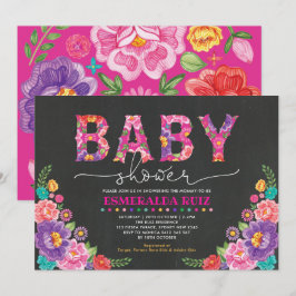 Invitación Fiesta Garden Floral Baby Shower