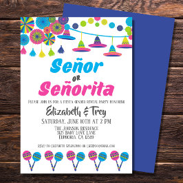 Invitación Fiesta género revelación señor o señorita
