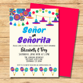 Invitación Fiesta género revelación señor o señorita
