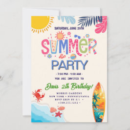 Invitación Fiesta Genial de Verano