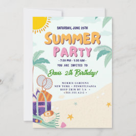 Invitación Fiesta Genial de Verano