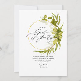 Invitación Fiesta Geométrica de la Cerveza en el Jardín de Sa