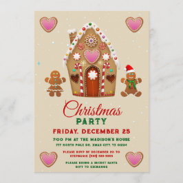 Invitación Fiesta Gingerbread Xmas