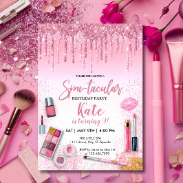 Invitación Fiesta Glam Chica Fiesta de cumpleaños