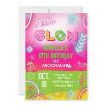 Fiesta Glow Neon de la Sala de Juegos de Cumpleaño