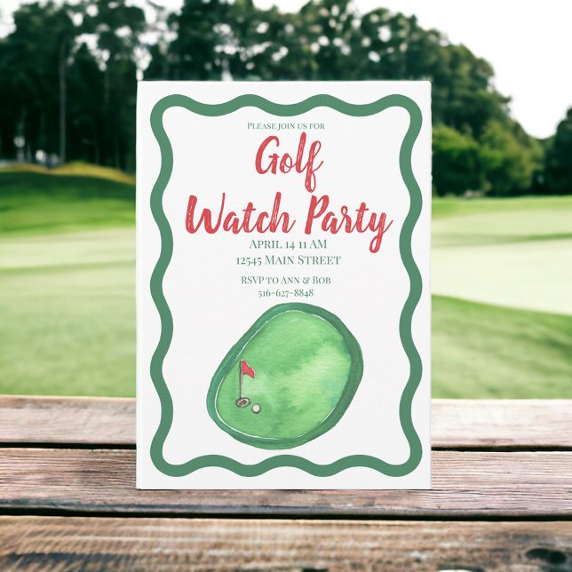 Invitación Fiesta Golf Watch (Subido por el creador)