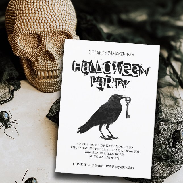 Invitación Fiesta gótica de Halloween (Subido por el creador)