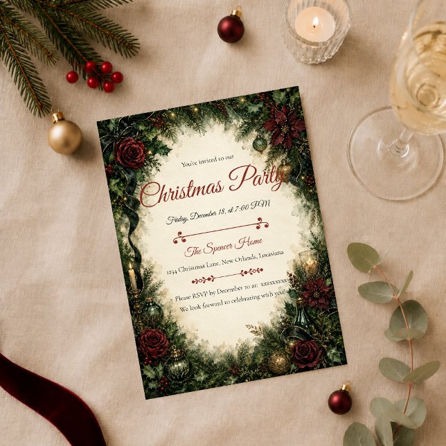 Invitación Fiesta gótica de Navidad (Subido por el creador)