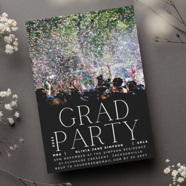 Invitación FIESTA GRAD | Celebración de la Universidad White  (Subido por el creador)