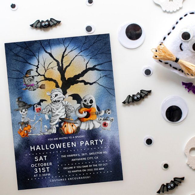 Invitación Fiesta Halloween de Niños Spooktaculares (Subido por el creador)
