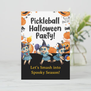 Invitación Fiesta Halloween de pelota
