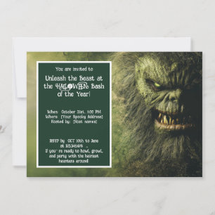 Invitación Fiesta Halloween Savage