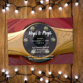 Invitación Fiesta Hangar de hops y props del avión