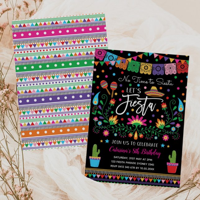 Invitación Fiesta hasta la fiesta de cumpleaños mexicana We S (Subido por el creador)