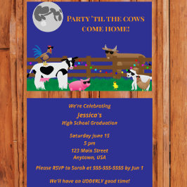 Invitación Fiesta hasta que las vacas vuelvan a casa