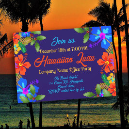 Invitación Fiesta hawaiana de vacaciones Hibiscus n Holly