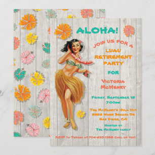 Invitación Fiesta Hawaiana Luau