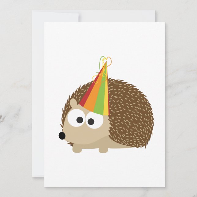 Invitación Fiesta Hedgehog (Anverso)
