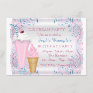 Invitación Fiesta Ice Cream
