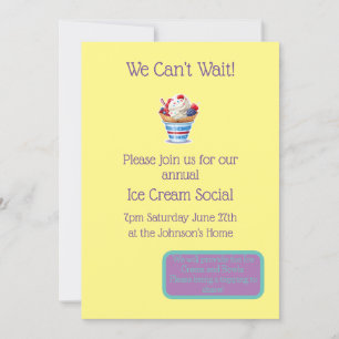 Invitación Fiesta Ice Cream