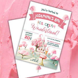 Invitación Fiesta Ice Cream Wonderland