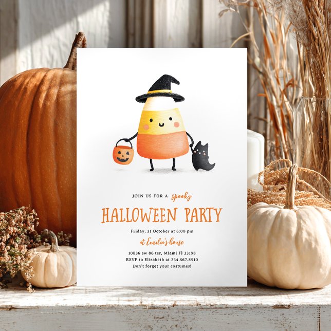 Invitación Fiesta Infantil Cute Halloween (Subido por el creador)
