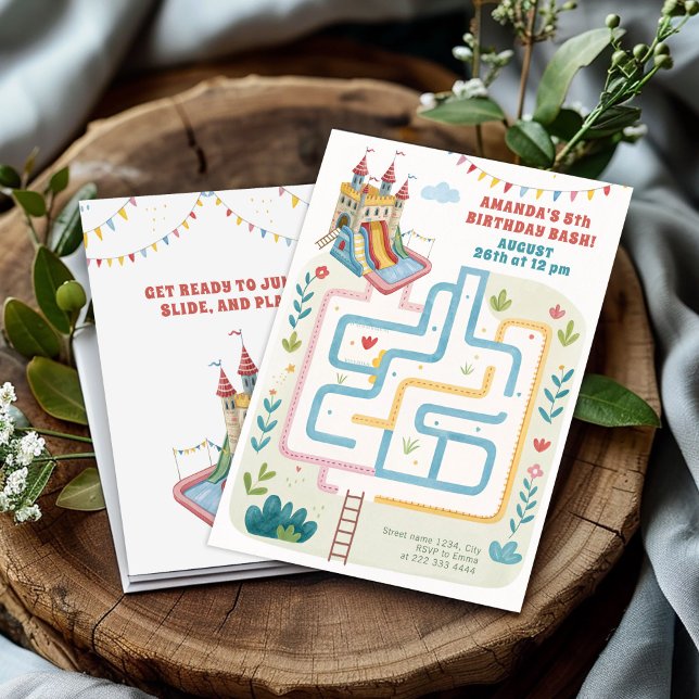 Invitación Fiesta inflable Cumpleaños (Subido por el creador)