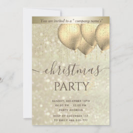 Invitación Fiesta Invi Navidades corporativos de globos de or