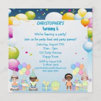 Fiesta invita a los niños que juegan en recreo