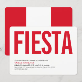 Invitación Fiesta: Invitaciones: Perú: Bandera peruana