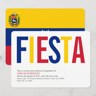 Invitación Fiesta:Invitaciones: Venezuela: Bandera venezolana