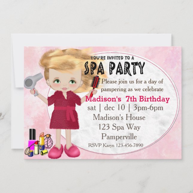 Invitación Fiesta Invite (Anverso)