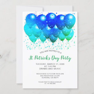 Invitación Fiesta irlandés de celebración del Día de San Patr