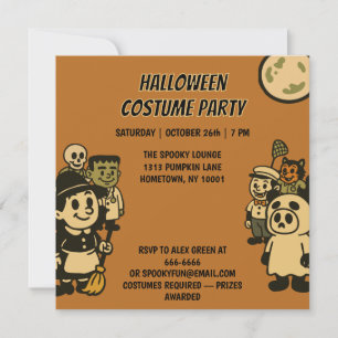 Invitación Fiesta irónico de disfraces de Monster Halloween