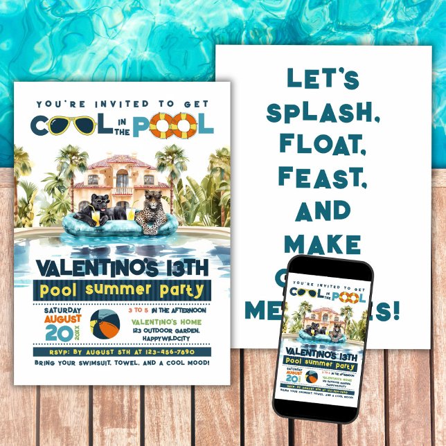 Invitación Fiesta Jaguars Pool (Subido por el creador)