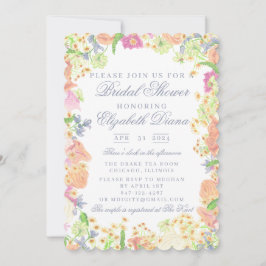 Invitación Fiesta Jardín Floral Bridal Shower