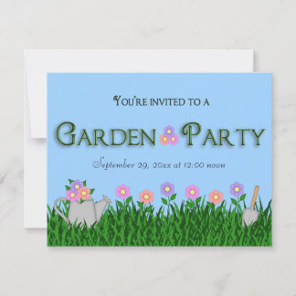 Invitación Fiesta Jardín Moderno Y Elegante