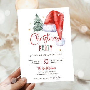 Invitación Fiesta Jingle y Mingle Holiday Santa navidades