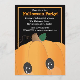 Invitación Fiesta lindo fantasmagórico de Halloween de la