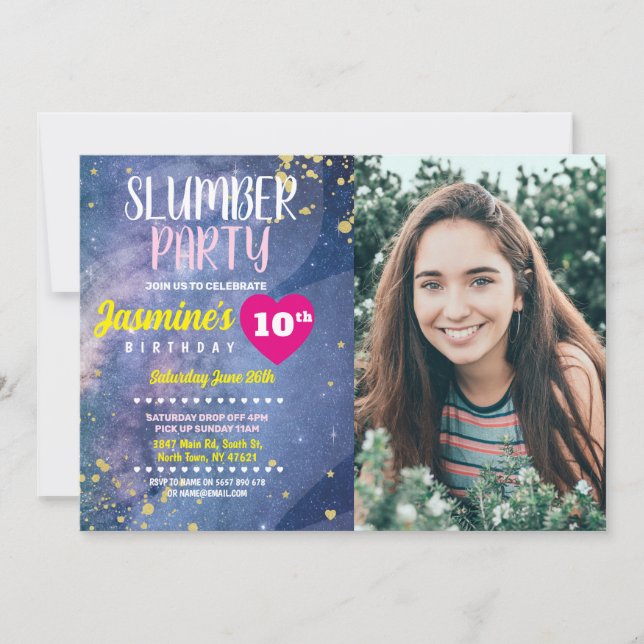 Invitación Fiesta maderero Cumpleaños Tie Dye Fun Foto (Anverso)