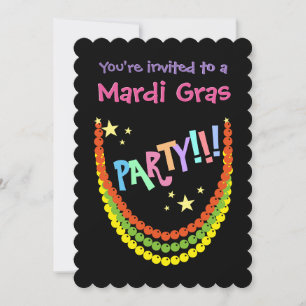 Invitación Fiesta Mardi Gras